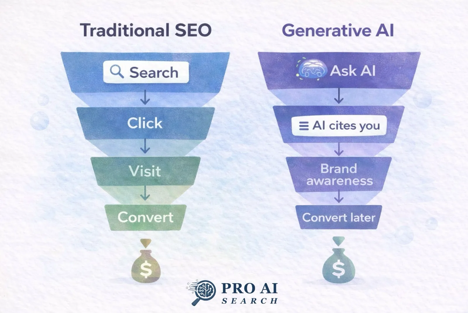 GEO vs SEO: how the user journey differs in AI search